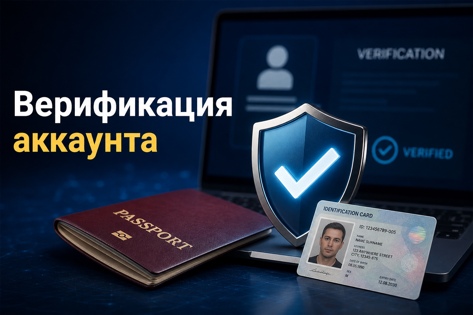 Верификация аккаунта 1xBet